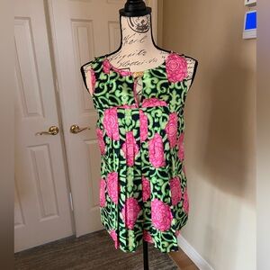 Lilly Pulitzer 100% Silk Top Size 6